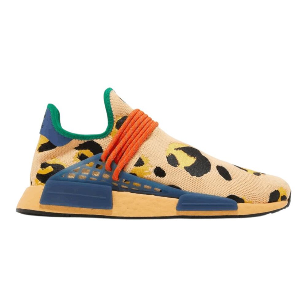 NWOB ADIDAS x Pharrell x NMD Hu 'Animal Print Pulse Amber' Running Shoes Youth S